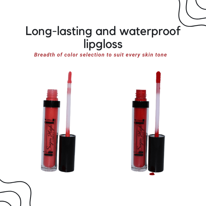 Long-lasting and waterproof lipgloss